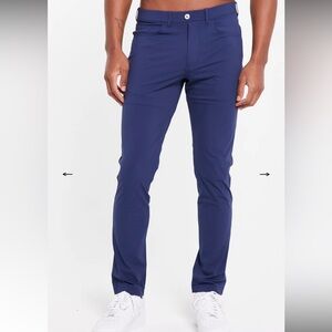 Redvanly Kent Pull on Men’s Slim Fit Pants golf country club upscale formal zip